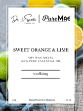 Load image into Gallery viewer, Sweet Orange & Lime Soy Wax Melts with 100% Pure Essential Oil