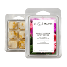 Load image into Gallery viewer, Rose Geranium & Sweet Orange Soy Wax Melts with 100% Pure Essential Oil