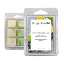 Load image into Gallery viewer, Sweet Orange & Lime Soy Wax Melts with 100% Pure Essential Oil