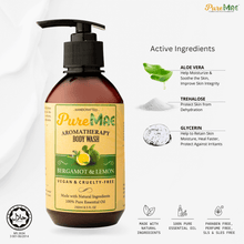 Load image into Gallery viewer, PureMAE Aromatherapy Bergamot & Lemon Body Wash