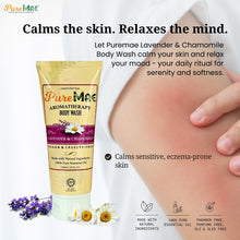 Load image into Gallery viewer, PureMAE Eczema Relief Body Wash | Anti Itch & Sensitive Skin Cleanser | Lavender Chamomile Body Wash 100ml