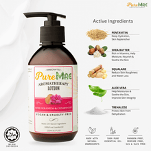 Load image into Gallery viewer, PureMAE Aromatherapy Rose Geranium & Cedarwood Lotion