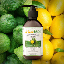 Load image into Gallery viewer, PureMAE Aromatherapy Bergamot & Lemon Lotion