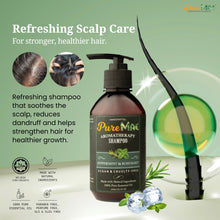 Load image into Gallery viewer, PureMAE Dandruff &amp; Itchy Scalp Shampoo | Dry Scalp Repair &amp; Hair Growth | Peppermint Rosemary Shampoo 250ml
