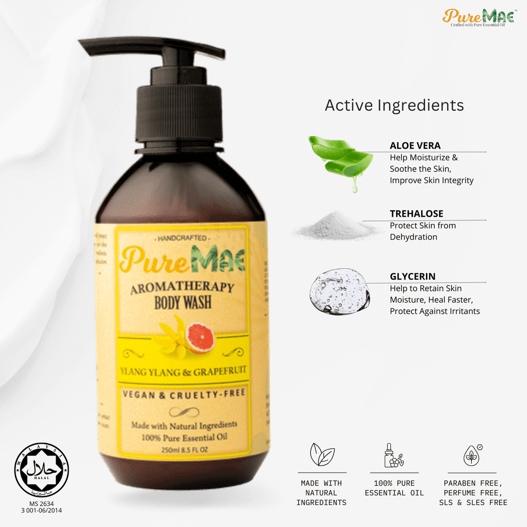 PureMAE Aromatherapy Ylang Ylang & Grapefruit Body Wash