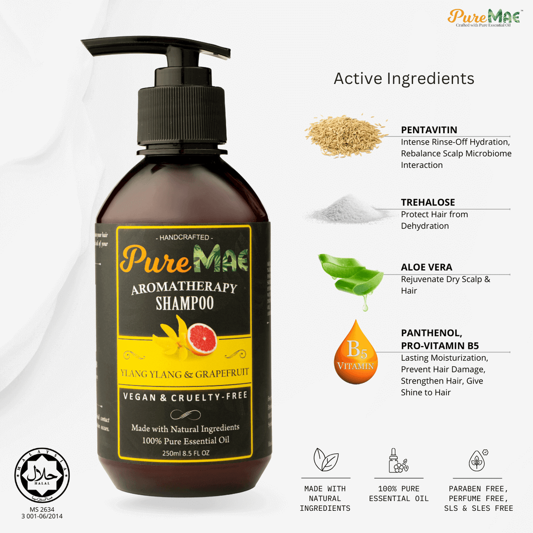 PureMAE Aromatherapy Ylang Ylang & Grapefruit Shampoo