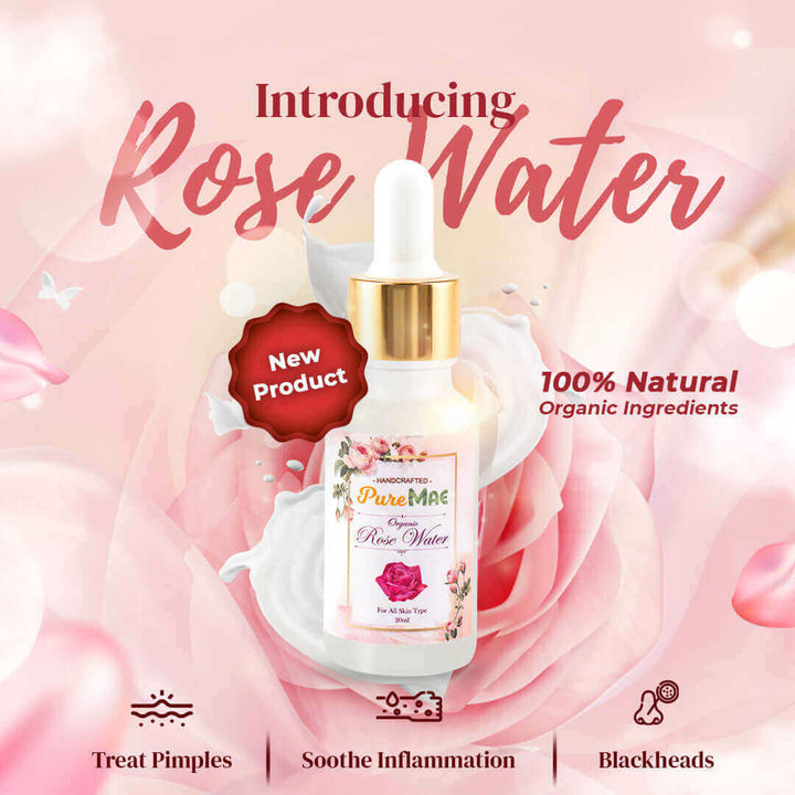 PureMAE Aromatherapy Pure Organic Rosewater